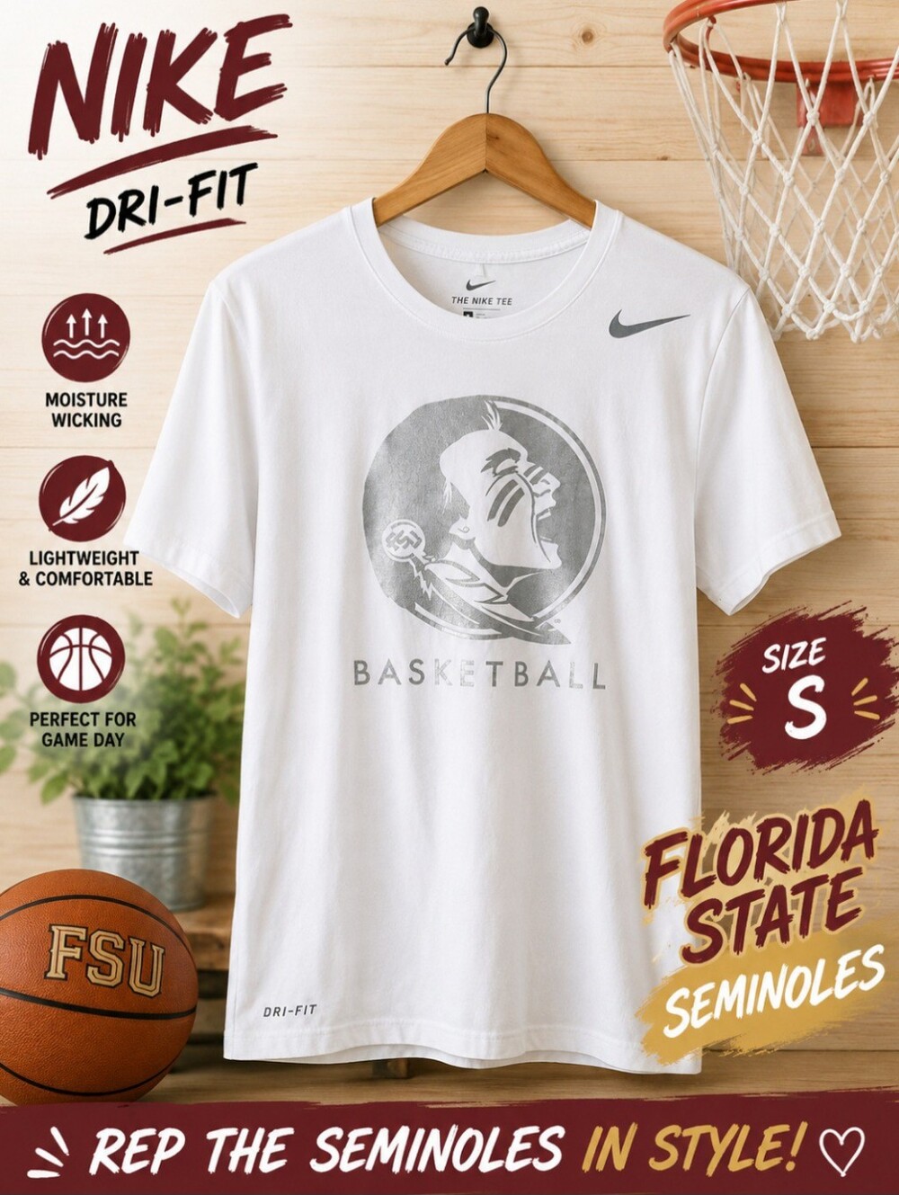 Nike Dri-Fit Florida State Seminoles Basketball Tee